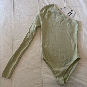 Zara Soft Green Knit Fabric